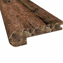 Prefinished Rustic Clove Distressed Bamboo 9/16 in thick x 3.25 in wide x 72 in Length Stair Nose